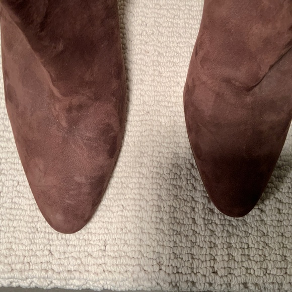 Manolo Blahnik Brown Suede Booties - Picture 3 of 4